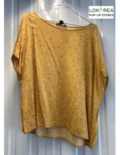 Mosterdgele blouse met... 2