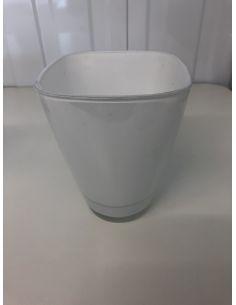Vase en verre blanc 15 cm...