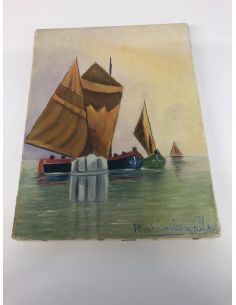 Decoratief zeilboot frame